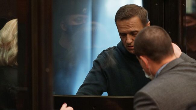 Алексей Навальный на заседании Московского городского суда