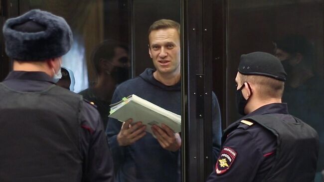 Алексей Навальный на заседании Московского городского суда